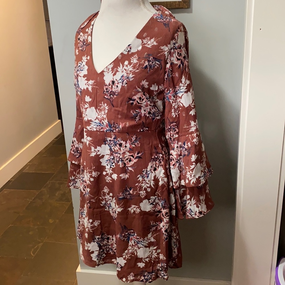 Floral Sun Dress Size L from Francesca’s